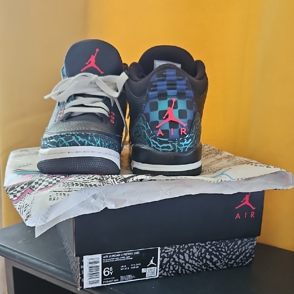 Jordan Kids Sneakers - Black and Teal